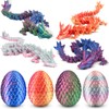 4PCS 3D Printed Dragon with Egg Easter Basket Stuffers 3D