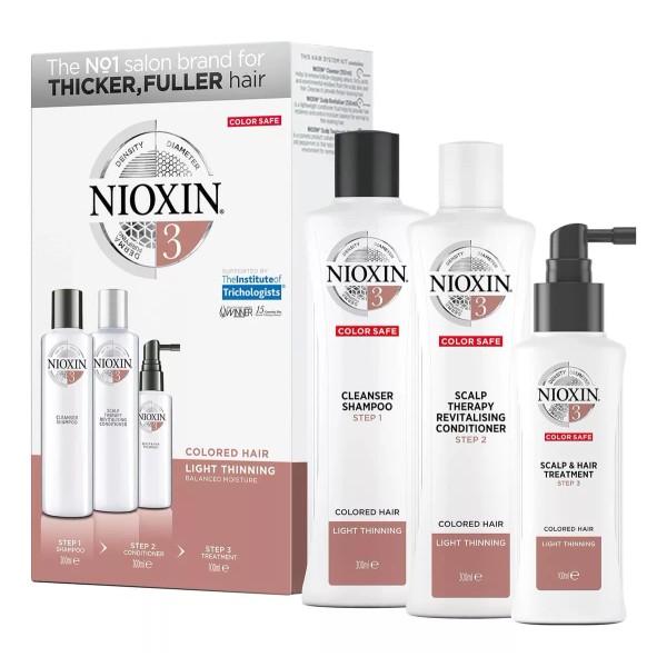 Nioxin Kit Tratamiento Para Cabello Anti Caída 3 Pasos Nioxin 300ml