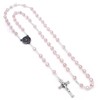 St. Michael Rosary Pink Crystal Beads