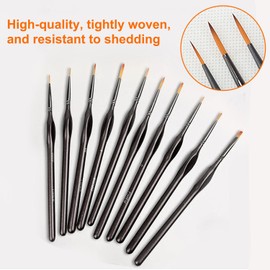 12 Piece Artist Brush Set, Acrylic Paints for Painting by Numbers - Ideal for Model Painting and Fine Artworks