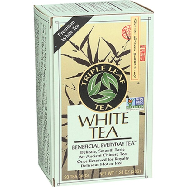 Triple Leaf Tea, White Peony, 20 Tea Bags (Pack of 6)