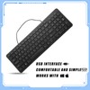 Kanayu 16 Pcs Wired Keyboard Bulk Slim Low Profile USB