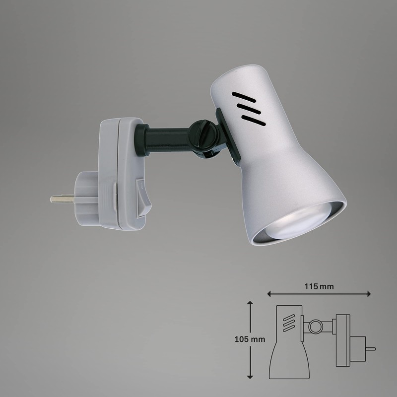 Briloner Leuchten eReader with Wall Outlet