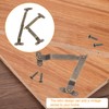 sourcing map 6 Pcs Lid Folding Support Hinges, Iron 180