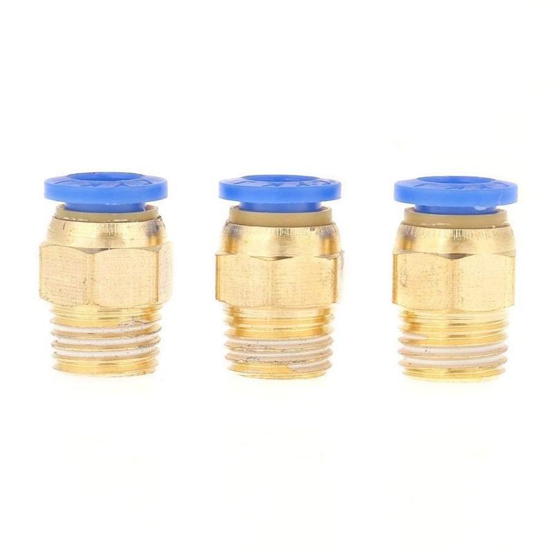 TOPINCN 10Pcs Pneumatic Quick Connector Air Fittings Adapter 8Mm Diameter