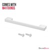 Decoranddecor Dimora Pull Handle D Shape Rectangular Profile Zinc (160mm,