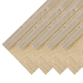 PATIKIL Vintage Floral Wrapping Paper, 45 Sheets 28x20 Inch Retro News Kraft Paper Floral Wrapping Craft Gift Wrap Paper for Birthday Wedding DIY Wrapping Supplies, Green