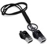 MyfavoriteK 2 Pack Professional Plastic Sports Whistle with Rope Lanyard