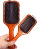 Wide Wood Cushion Comb Scalp Massage Brush Wood Cushion Comb (Large) 3ea