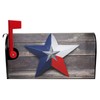 Dujiea Wood Texas Flag Star Mailbox Cover Mailbox Wraps, Waterproof