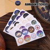 192pcs Eid Mubarak Stickers, 1.6 Inch Round Eid al-Fitr Islamic