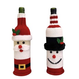 fonefunshop Festive Father Christmas & Snowman Bottle Cover
