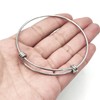 10Pcs Stainless Steel Bangle 1.6mm Adjustable Expandable Coil Bracelet DIY