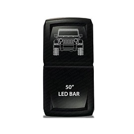 CH4X4 Rocker Switch V2 50" Led Bar Symbol - Blue Led