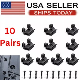Unbranded For Toyota Lexus Fender Liner & Bumper Cover Retainer Kit 10 Clips & 10 Pins