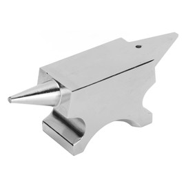 RTLR Metal forging anvil, hornamboss in compact size, made of stainless steel, for marking DIY jewellery, Default