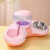 Double Cat Bowls Pet Food and Water Bowl Set Tilted