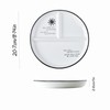 Hoshisea Divided Ceramic Dinner Plate, Split Diet Plate, Snack Plate,