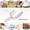 Ice Scoop Set, P&P CHEF 3-Pieces Stainless Steel Metal Food
