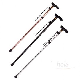 Hoi 5-stage hiking stick hiking stick folding hiking stick hiking cane black