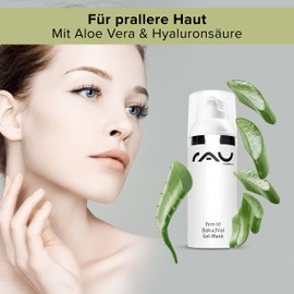 Rau Cosmetics Bakuchiol Maske Gesicht für unreine Haut,reife haut, trockene Haut - Vegane Hautpflege - Gesichtsmaske gege Pickel, Mitesser, Unreinheiten mit Aloe Vera, Carotin & Vitamin E für Glow