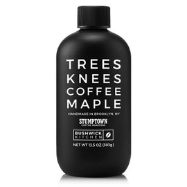 Bushwick Kitchen Trees Knees Coffee Maple, Organic Maple Syrup Infused with Stumptown Coffee, 13.5 Ounce Bottle
