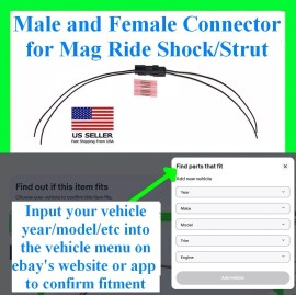 fits Mustang 18+ Mag Ride Shock Damper Connector Plug Wiring Harness Magneride