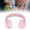 BT06C Bluetooth Kids Headphones, RGB Colorful Light Headset with Mic,