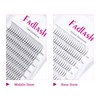 Volume Eyelash Extensions 3D 0.10 mm C Curl Mix 8-14