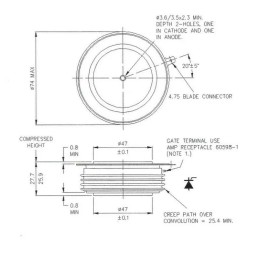 WESTCODE, IXYS, LITTELFUSE N450CH18 - NEW - Westcode Ixys Littelfuse Thyristor Semiconductor SCR N450SH18