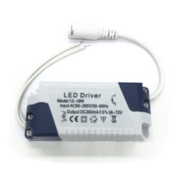 (12-18)x1W Constant Current 300mA High Power LED Driver AC 85-165V Output36-72V External Power Supply LED Ceiling Lamp Rectifier Transformer (1 Pack)