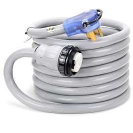 Elecstream Tech 50 Amp RV/Generator Extension Cord,Nema 14-50P to SS2-50R,50A Male with Grip Handle to 50A Twist Lock Female Receptacle with LED Power Indicator (36FT)