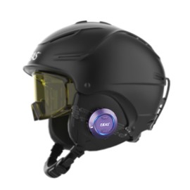 Bolizma Purple S2 Professional Ski Intercom, Hands-Free Control, Waterproof, HiFi Quality, Helmet Communication System, Walkie Talkie, Helmet Headphones for Ski/Snowboard Helmets