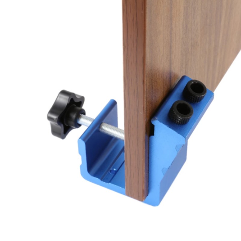Aluminum Alloy Pocket Hole Jig Tool Kit Adjustable Hole Pitch