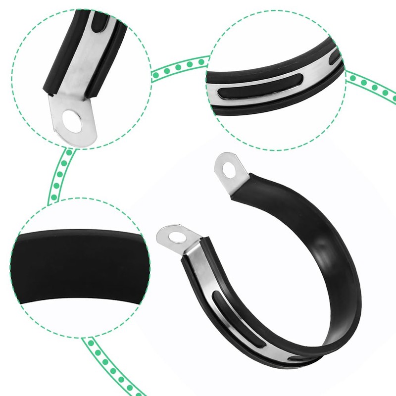 Tiiyee Universal Motorcycle Exhaust Bracket, Exhaust Clamp, Motorcycle Exhaust Bracket,