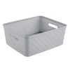 Sterilite 6 Pack Plastic Storage Bin Organization Containers, Short Baskets,