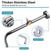 12 Inch Shower Arm with Flange,Stainless Steel 90 Degree Rain