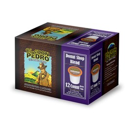 Cafe Don Pedro Donut Shop Blend 72 Count Kcup Low-Acid Coffee