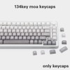 AKepopery 134 Keys MOA PBT Keycaps Set for Cherry Gateron