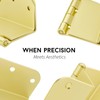 goldenwarm 3 Pack Gold Swing Clear Expandable Door Hinges 3.5inch