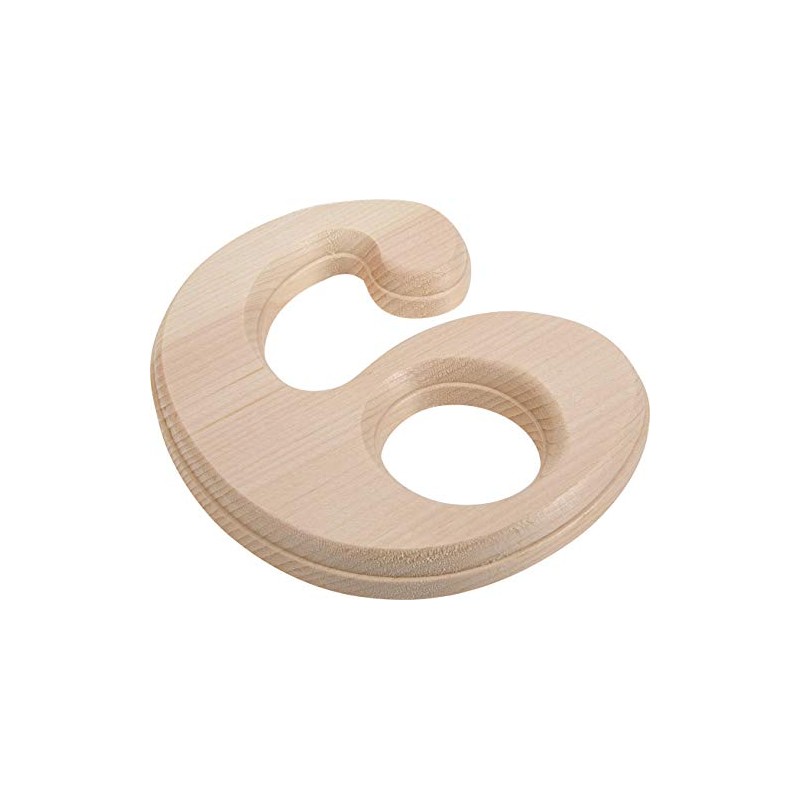 Hillman 847327 Pine House Number 6, 6.5-Inch Wood