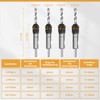 UNOSEKS Countersink with Depth Stop, 6-Piece Countersink Drill Bit Set,