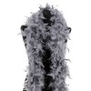 Luxury Dark Silver Grey Feather Boa – 80g -180cm