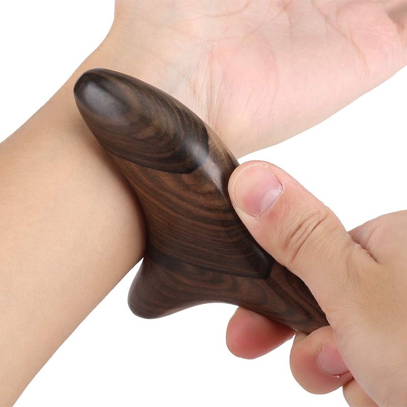Vietnam Scented Wood Thai Traditional Reflexology Hand Foot Massage Tool