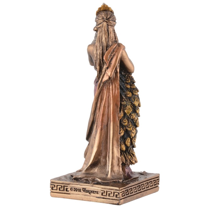 Veronese Miniature Figurine Greek Goddess Hera - Painted with Bronze