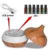 550ml Ultrasonic Essential Oil Diffuser & Humidifier – Wood Grain