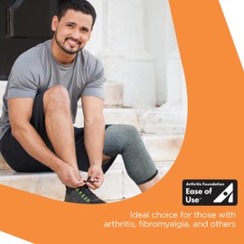 IMAK Brownmed Compression Arthritis Knee Sleeve - Knee Compression Brace to Support Arthritis, Joint Pain & Circulation - Knee Support for Men & Women - Medium