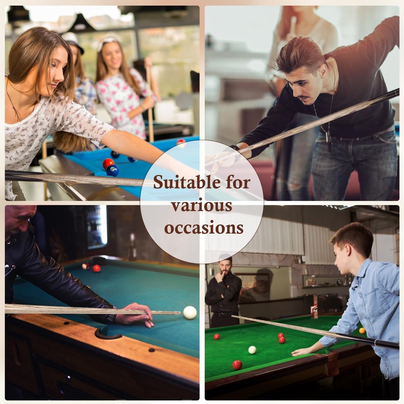 Kmise 3/4 Split Snooker Pool Cue, 57", 9mm Tips, 19,