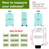 YHOUSE Suitcase Covers For Luggage, 28 Inch Clear PVC Luggage