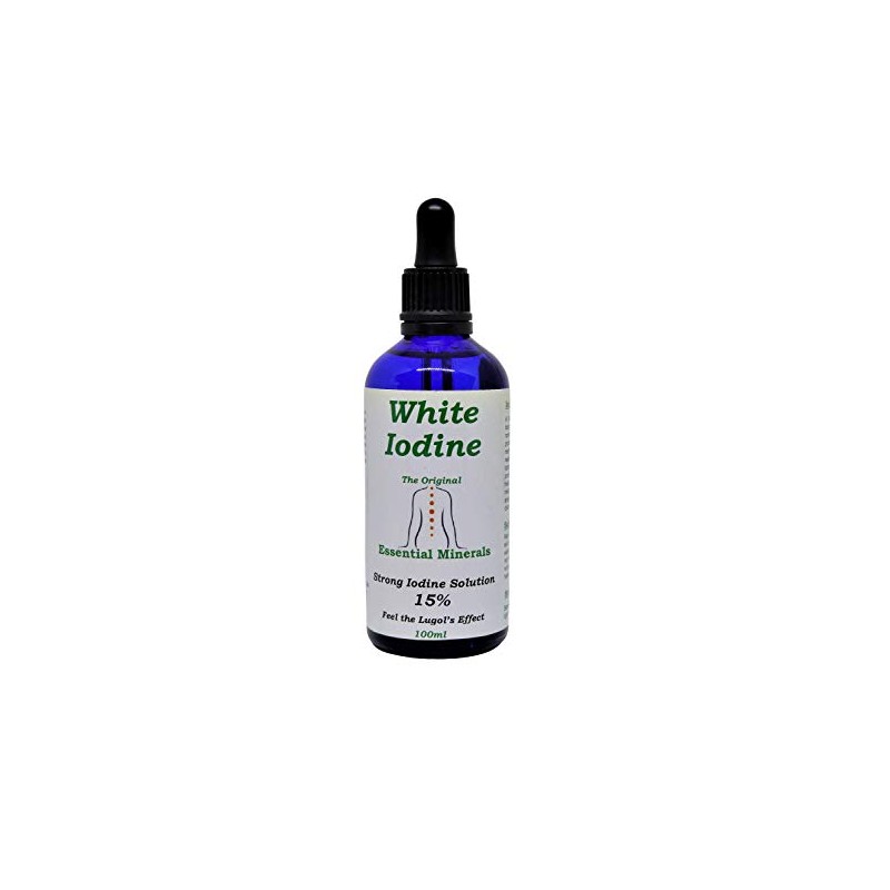 100ml 15% White Iodine - Decolourised- Clear Solution - Maximum